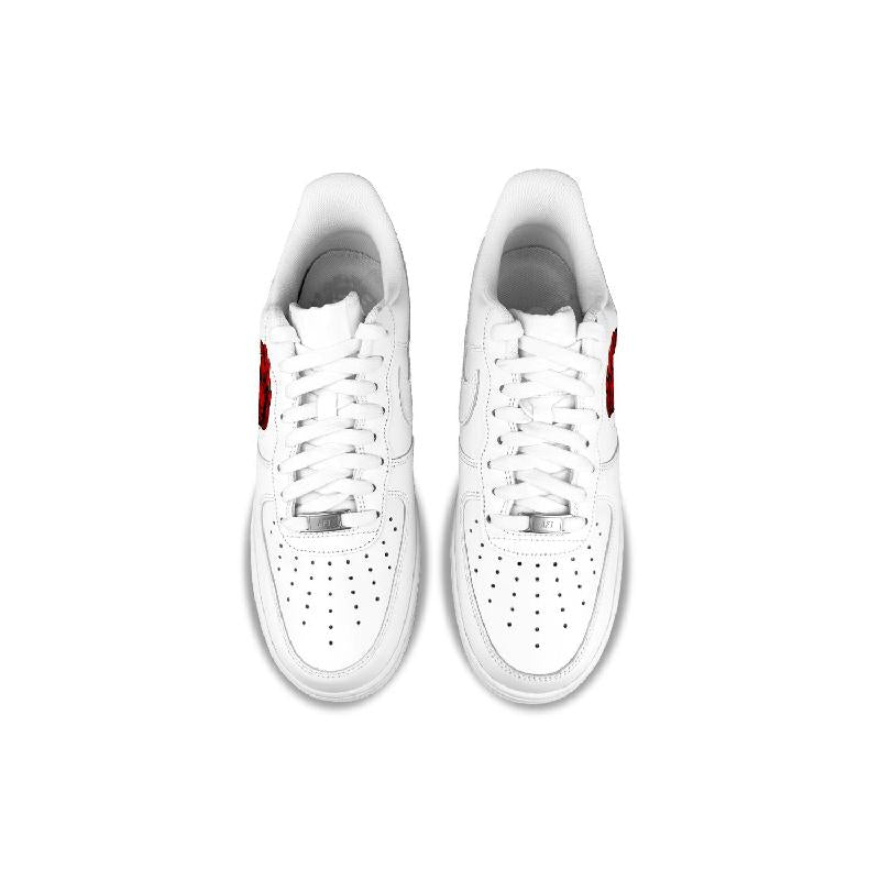 [Custom Hand-drawn heart]  Air Force 1 Skateboarding Shoes Men