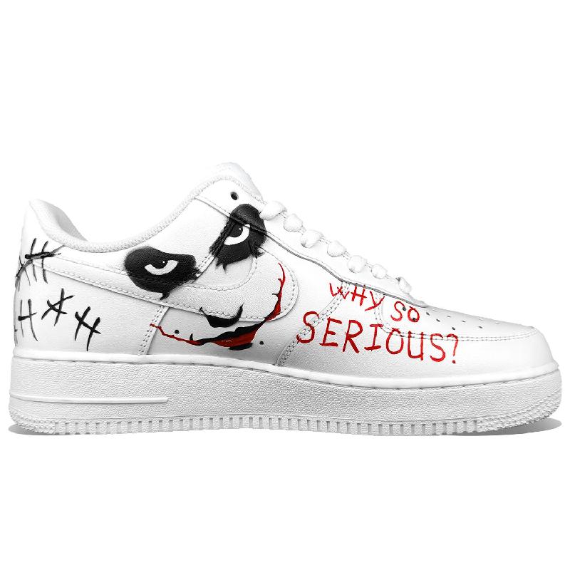 [Custom Men's AF1 clown hand-drawn] Male  Air Force 1 Low Skate shoes
