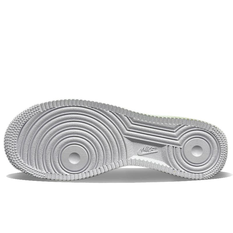 [Custom Utopia]  Air Force 1 Skateboard Shoes Unisex Low-Top Green/Yellow