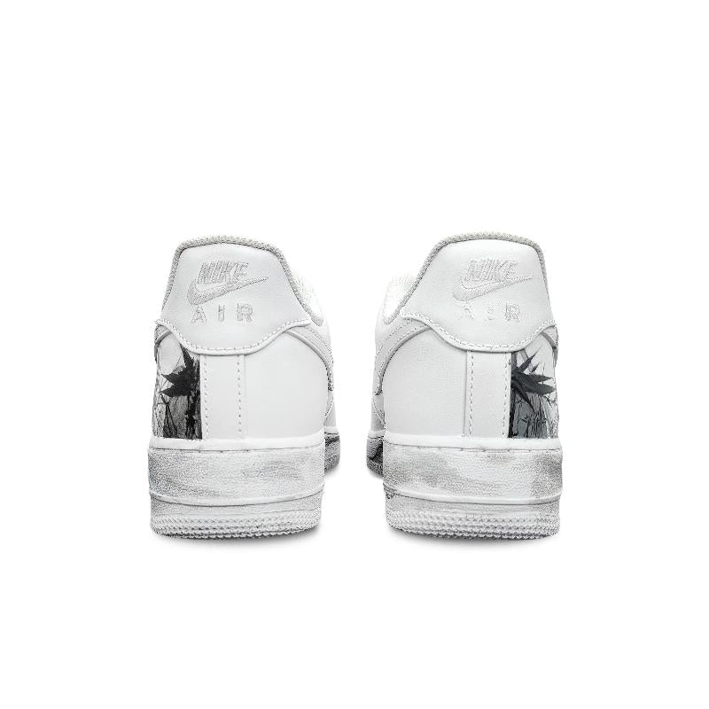 [Custom Water tune head]  Air Force 1 Skateboard Shoes Unisex Low-Top Black