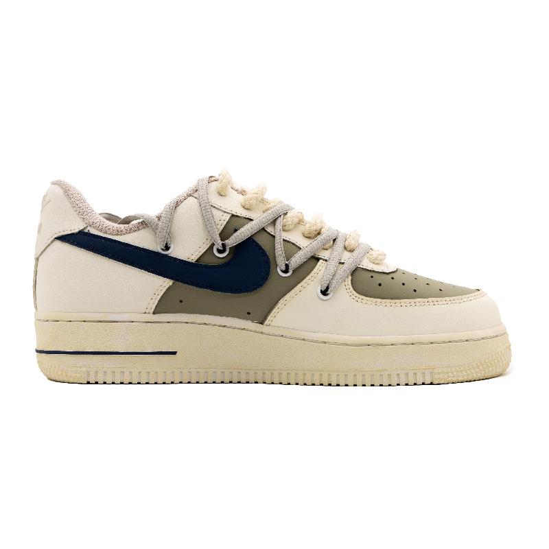 [Custom Men's style: Great Rift Valley]  Air Force 1 Skateboarding Shoes Men Low-top Coffee