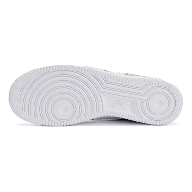 [Custom Blue daisies]  Air Force 1 Skateboard Shoes Men Low-Top White