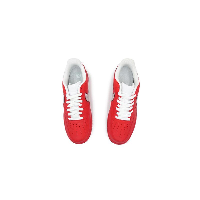 [Custom The pure and passionate charm of men and women]  Air Force 1 Skateboard Shoes Unisex Low-Top Red/White