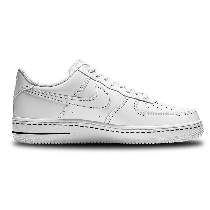 [Custom Everything will be fine.]  Air Force 1 Skateboarding Shoes Unisex Low-top Black