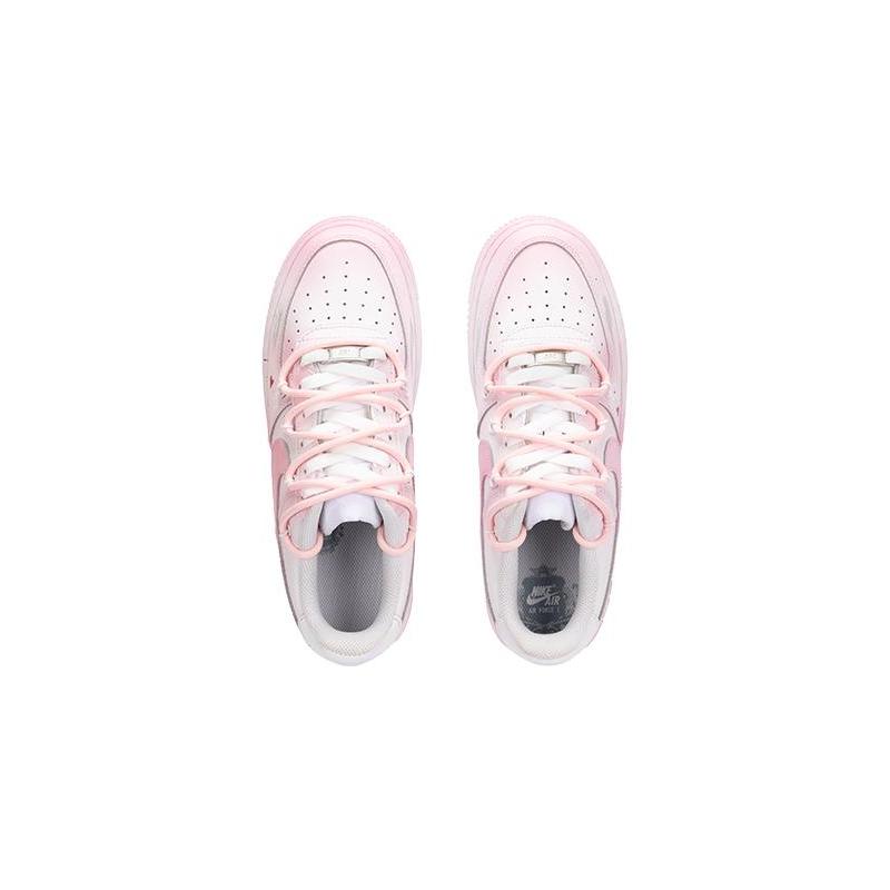 [Custom Pink Lover]  Air Force 1 Skateboard Shoes White/Pink