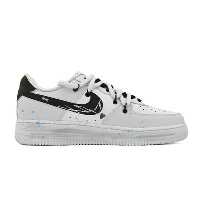 [Custom Little Bear Warning]  Air Force 1 Skateboarding Shoes Men