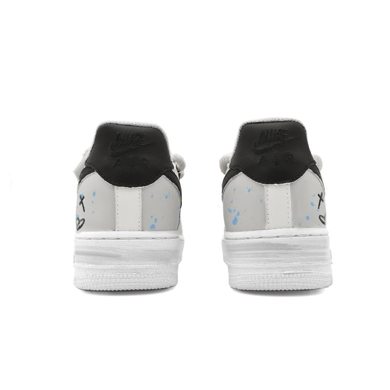 [Custom Little Bear Warning]  Air Force 1 Skateboarding Shoes Men