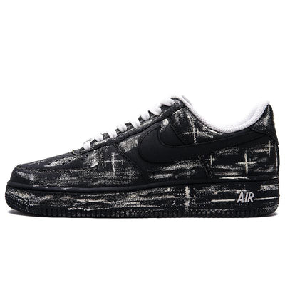 [Custom Polar night]  Air Force 1 Skateboard Shoes Unisex Low-Top Black/White