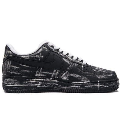 [Custom Polar night]  Air Force 1 Skateboard Shoes Unisex Low-Top Black/White