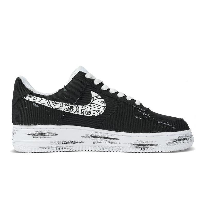 [Custom Low-top urban trajectories for both men and women]  Air Force 1 Skateboard Shoes Unisex Low-Top White