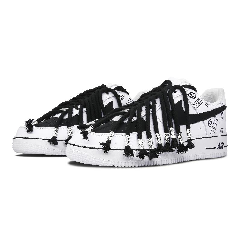[Custom Men's dreadlocks]  Air Force 1 Skateboarding Shoes Men