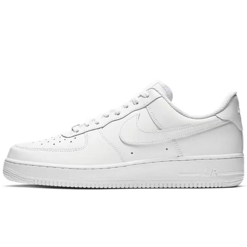 [Custom Pink frequency]  Air Force 1 Skateboard Shoes Unisex Low-Top White/Pink