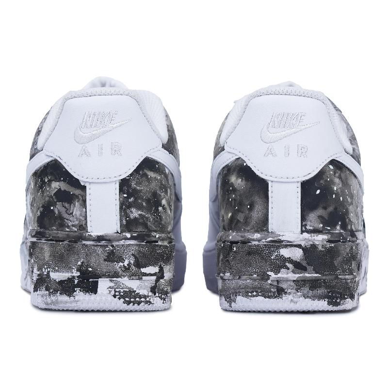 [Custom The male style is like a dragon raising its head and soaring with joy]  Air Force 1 Skateboarding Shoes Men Low-top Black/White/Red