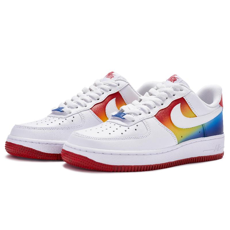 [Custom Men's style: Colorful Cloud Gate]  Air Force 1 Skateboarding Shoes Men