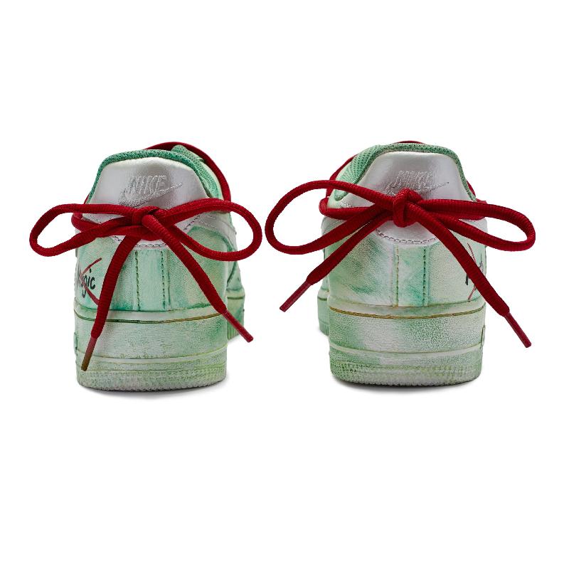 [Custom Male green water ghost]  Air Force 1 Skateboarding Shoes Men