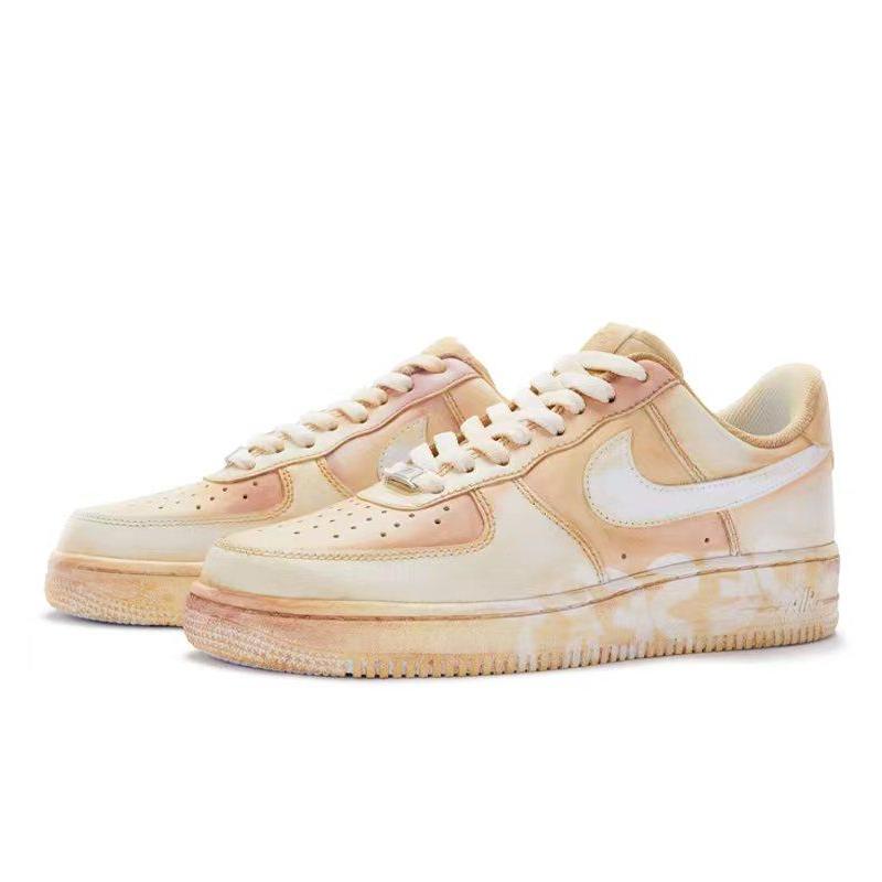 [Custom Men's desert rice chestnut]  Air Force 1 Skateboarding Shoes Men