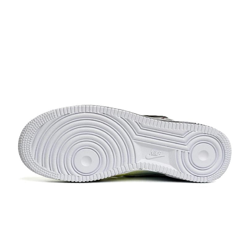 [Custom Daisy Appointment Men's black and White style]  Air Force 1 Skateboarding Shoes Men