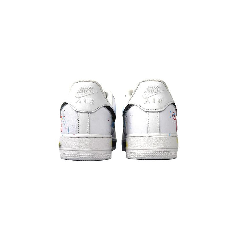 [Custom Snowfall Christmas men's black and white style]  Air Force 1 Skateboarding Shoes Men