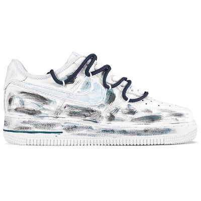 [Custom Male star trails]  Air Force 1 Skateboarding Shoes Men Low-top Gray/White/Green