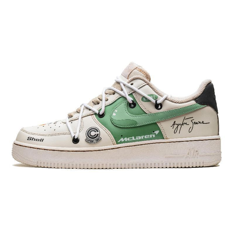 [Custom Clouds and smoke swirl gently]  Air Force 1 Skateboarding Shoes Unisex Low-top