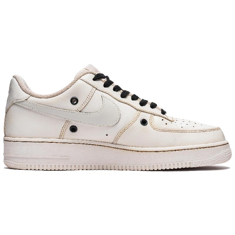 [Custom Men's Sleeping Dragon in black and brown]  Air Force 1 Skateboarding Shoes Men Low-top White