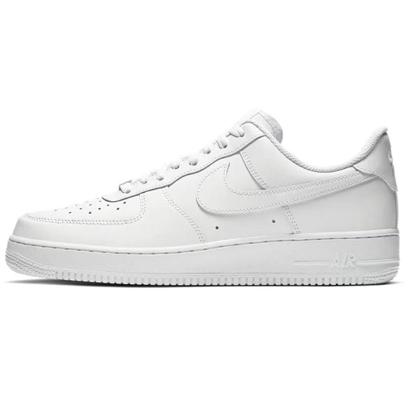 [Custom Men's Sleeping Dragon in black and brown]  Air Force 1 Skateboarding Shoes Men Low-top White