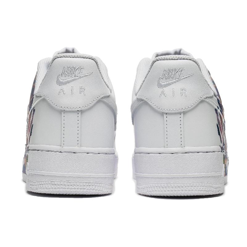[Custom Men's summer blue sky]  Air Force 1 Skateboarding Shoes Men Low-top White Blue