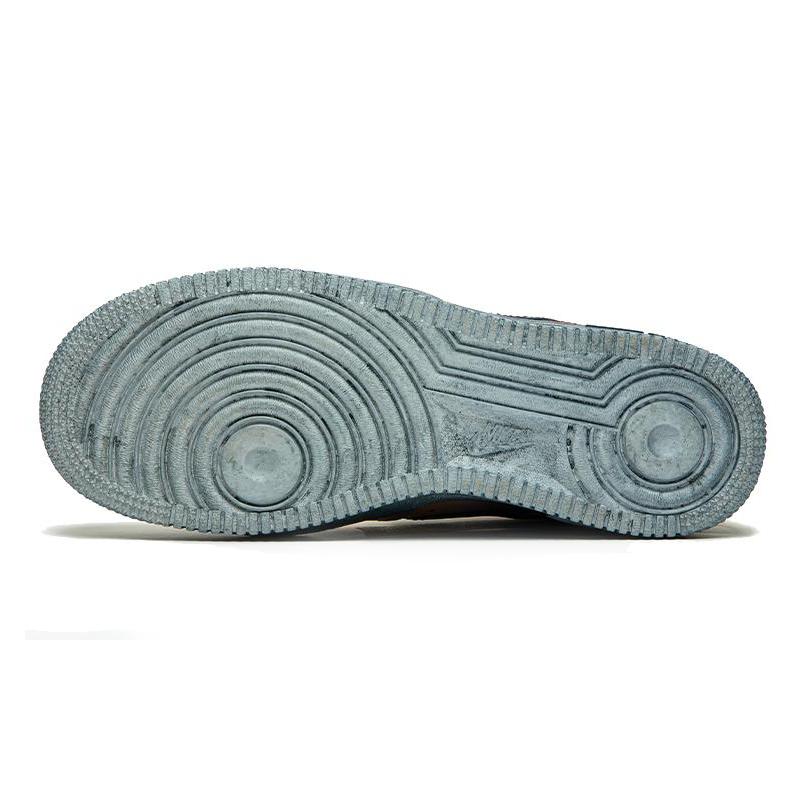 [Custom Men's sunset black and orange]  Air Force 1 Skateboarding Shoes Men Low-top Black/Orange