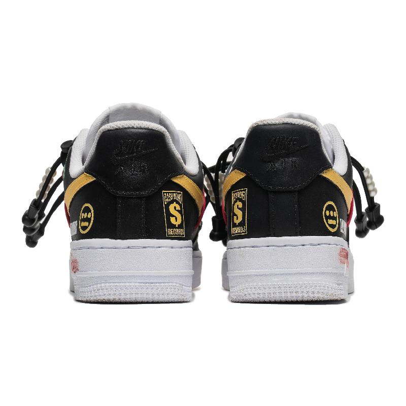 [Custom Men's graffiti wall in black color]  Air Force 1 Skateboarding Shoes Men