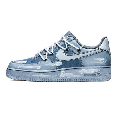 [Custom Men's graffiti stickers]  Air Force 1 Skateboarding Shoes Men