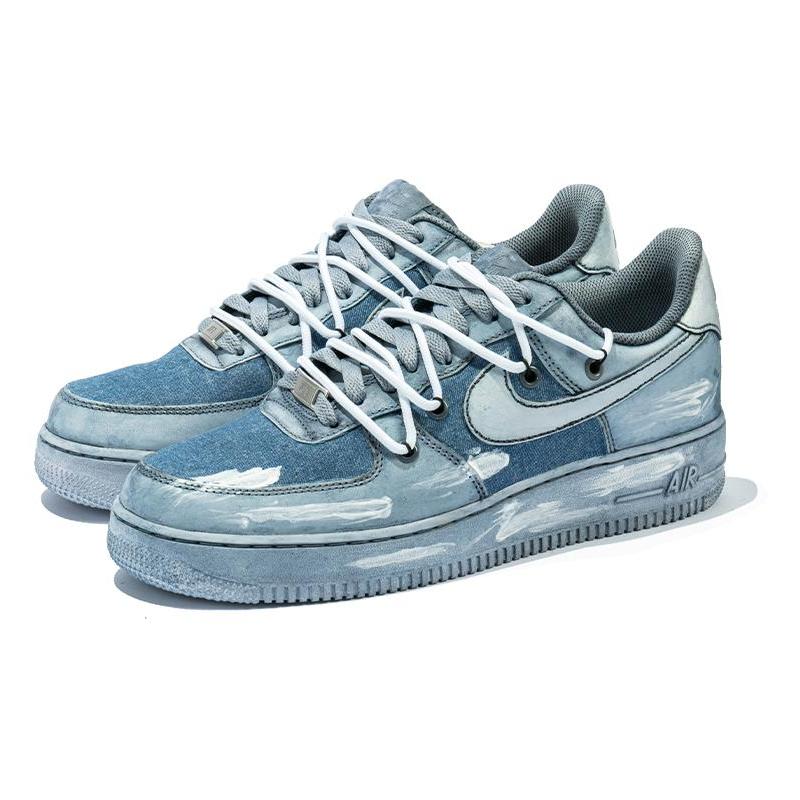 [Custom Men's graffiti stickers]  Air Force 1 Skateboarding Shoes Men