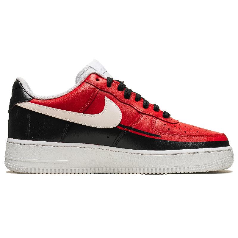 [Custom Red show-off skills]  Air Force 1 Skateboarding Shoes Men Low-top Red/Black/White