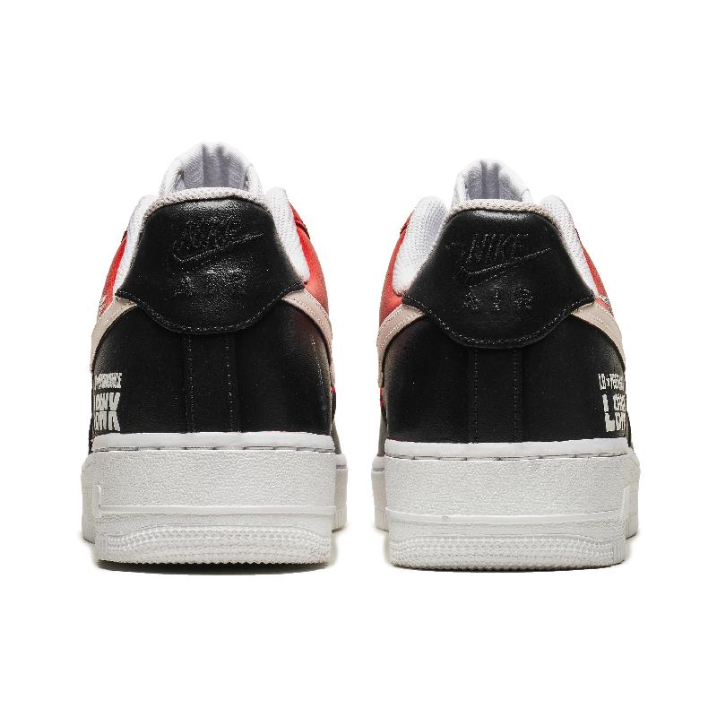 [Custom Red show-off skills]  Air Force 1 Skateboarding Shoes Men Low-top Red/Black/White