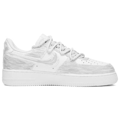 [Custom Men's and women's God's Eyes in white and grey]  Air Force 1 Skateboarding Shoes Unisex Low-top White/Gray