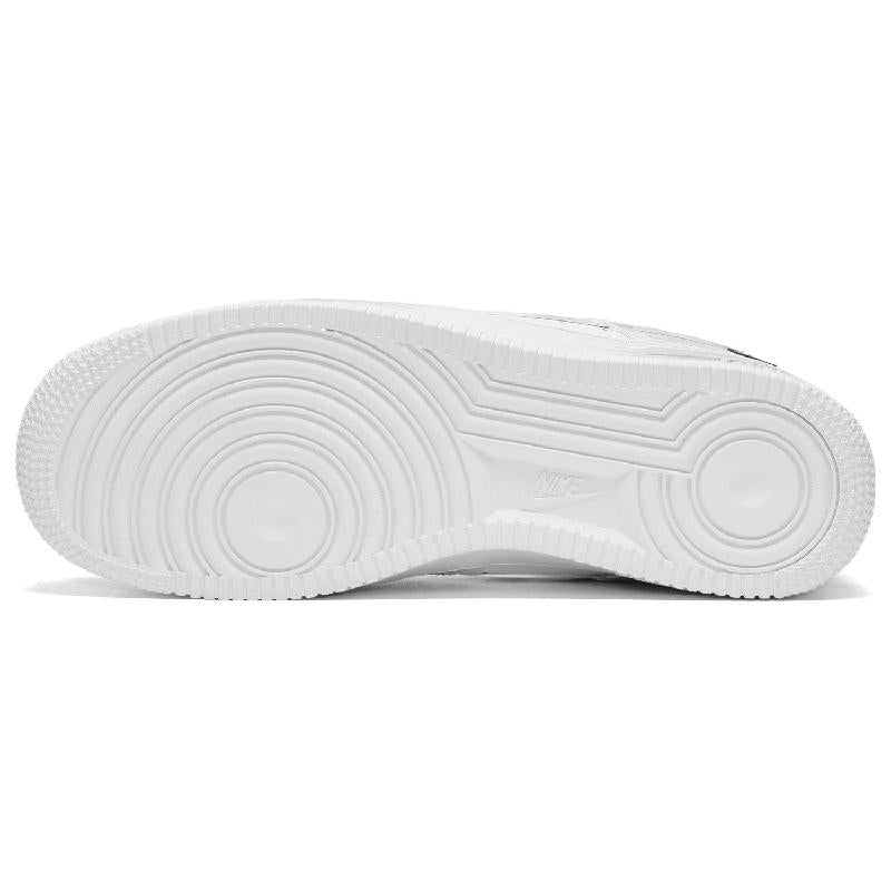 [Custom Men's and women's God's Eyes in white and grey]  Air Force 1 Skateboarding Shoes Unisex Low-top White/Gray