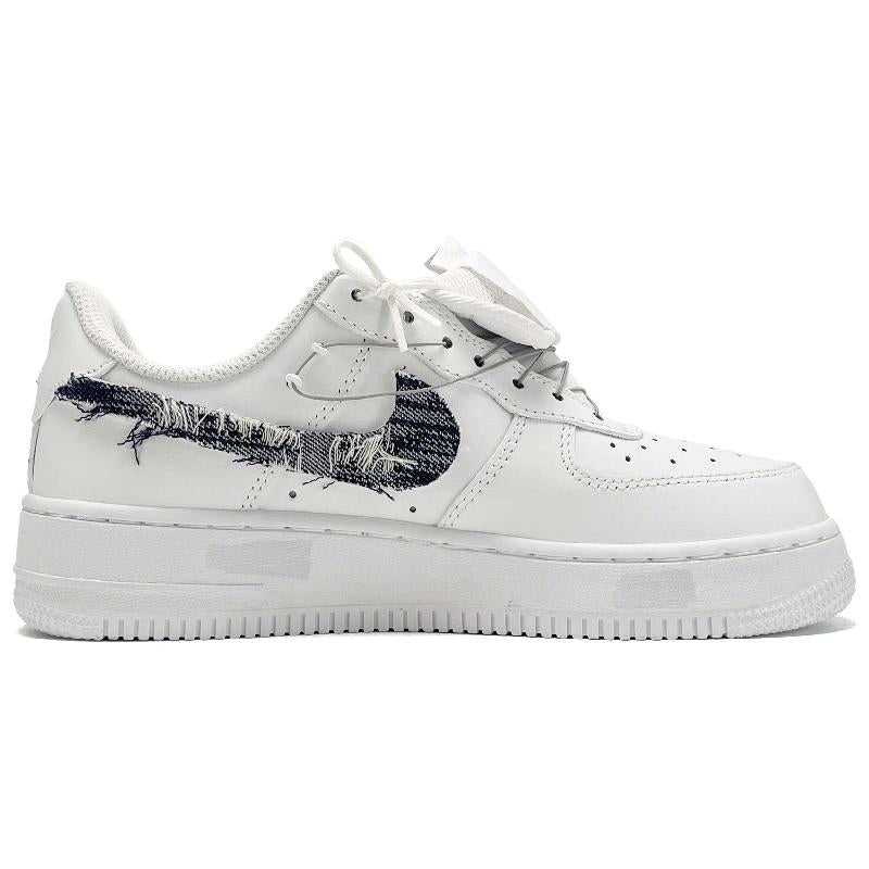 [Custom Eternal roses for both men and women]  Air Force 1 Wear-resistant And Lightweight Low-Top Skateboard Shoes Unisex Black White Gray
