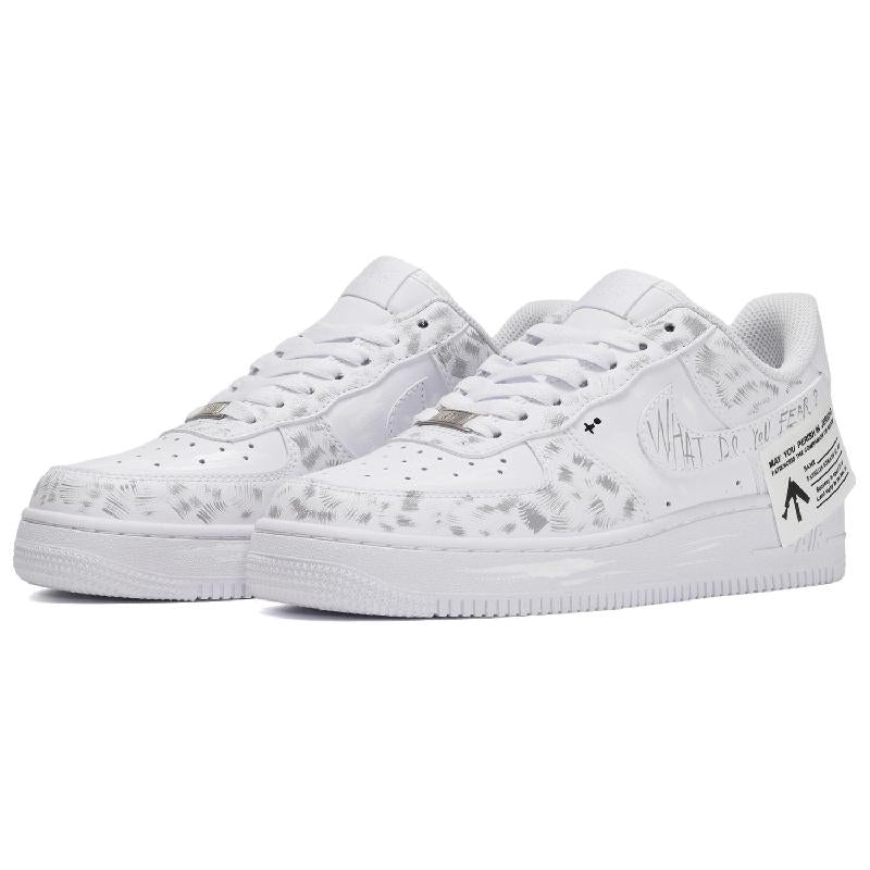 [Custom The male version of FEAR is white and black]  Air Force 1 Skateboarding Shoes Men
