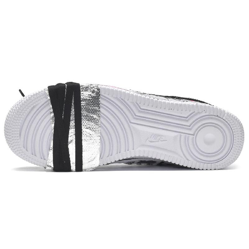 [Custom Male dark hero black and white pink]  Air Force 1 Skateboarding Shoes Men Low-top Core Black / Cloud White / Team Shock Pink 2