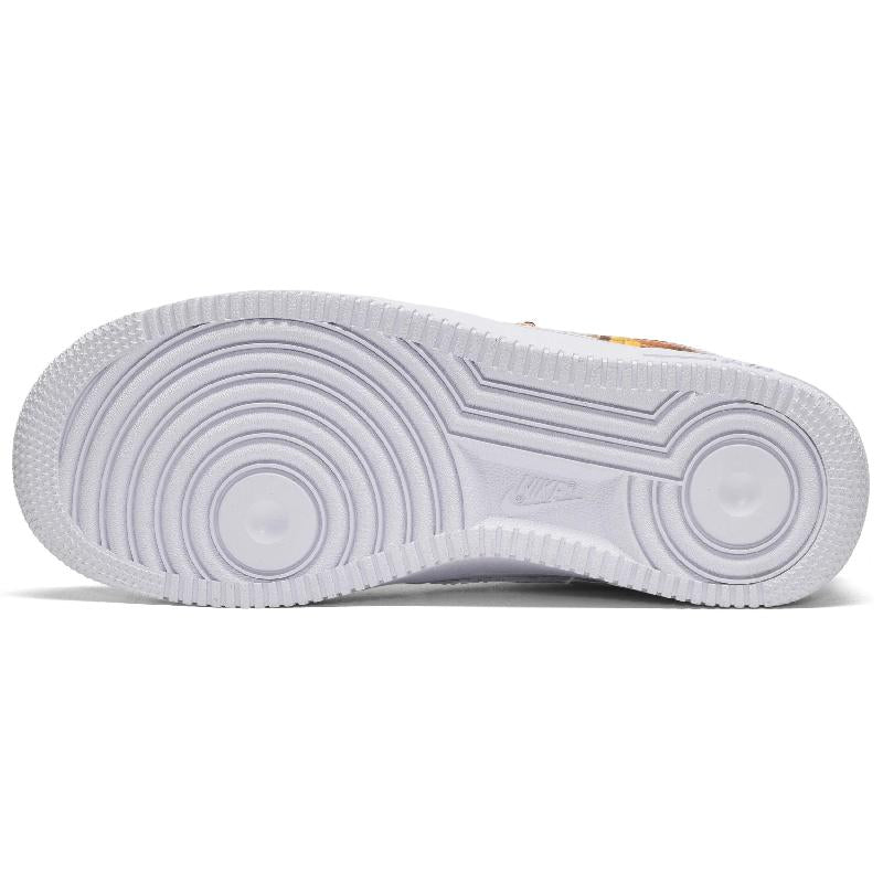 [Custom The men's brown bear is white and brown]  Air Force 1 Skateboarding Shoes Men Low-top Light Khaki