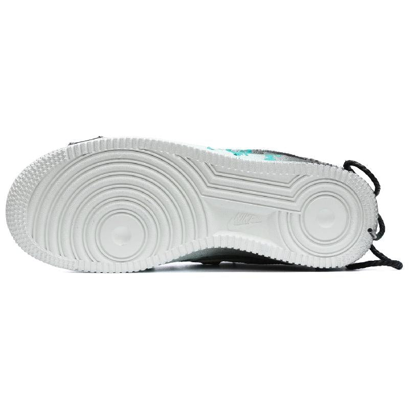 [Custom Men's dynamic summer black and green]  Air Force 1 Skateboarding Shoes Men Low-top Black/Green