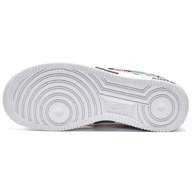 [Custom Men's heart-shaped small daisies in off-white]  Air Force 1 Skateboarding Shoes Men