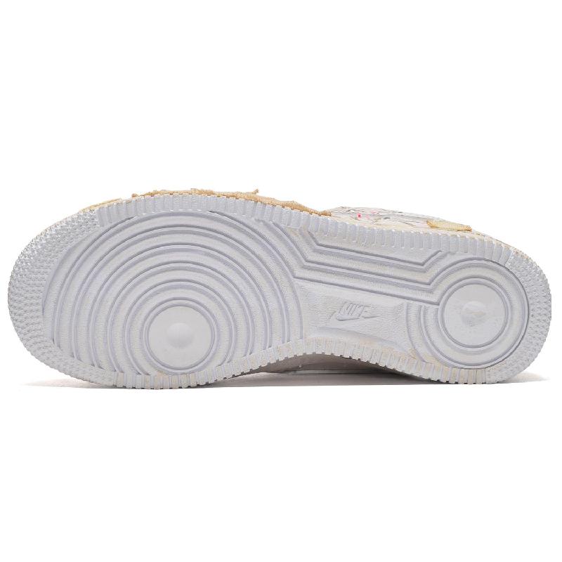 [Custom A men's lost stuffed bear in desert color]  Air Force 1 Skateboarding Shoes Men Low-top Yellow/Brown