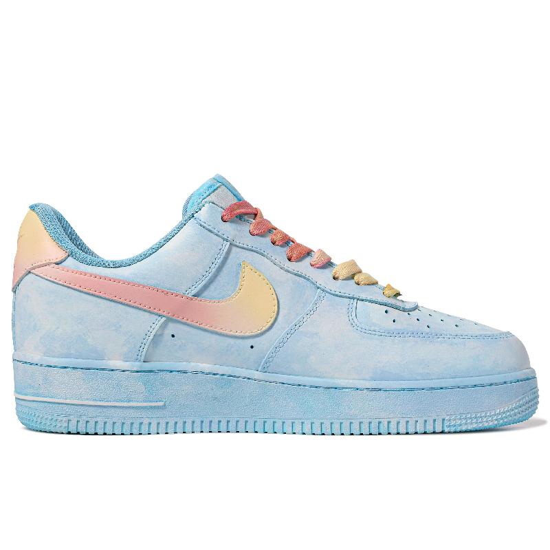 [Custom North Carolina Blue]  Air Force 1 Skateboarding Shoes Men