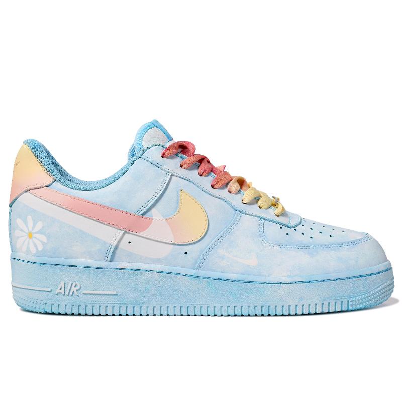 [Custom North Carolina Blue]  Air Force 1 Skateboarding Shoes Men