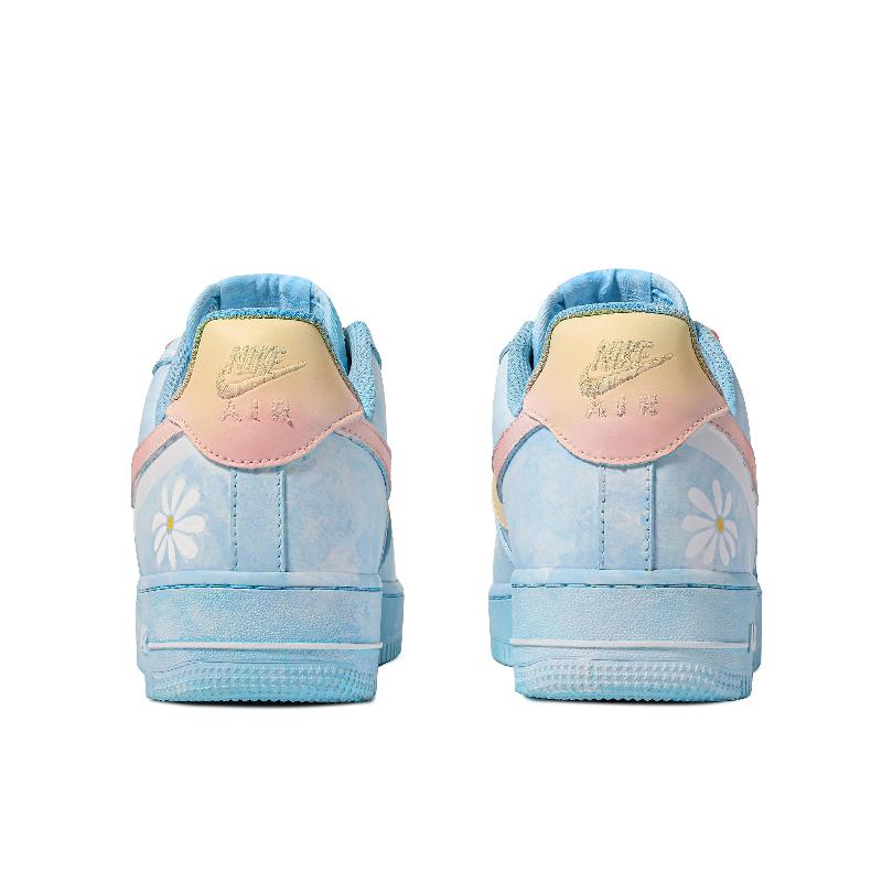 [Custom North Carolina Blue]  Air Force 1 Skateboarding Shoes Men