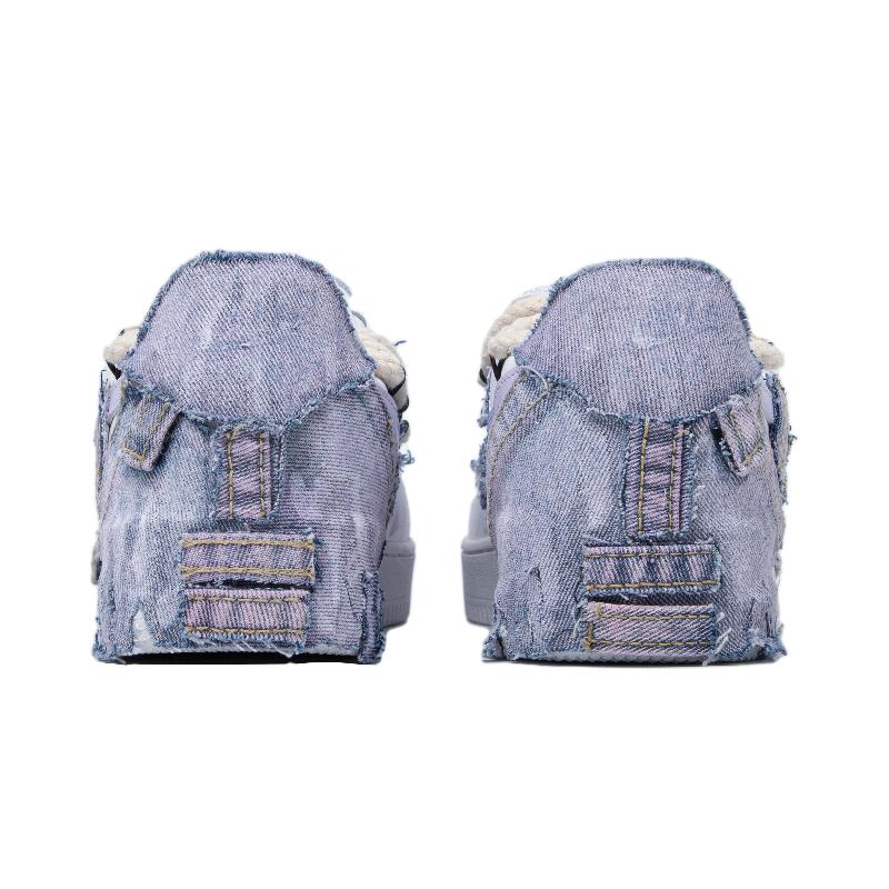 [Custom The men's electronic music style is making a comeback in a dreamy purple and white]  Air Force 1 Skateboarding Shoes Men