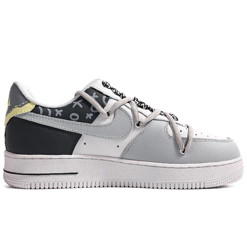 [Custom Men's black radio] Male  Air Force 1 Low Skate shoes