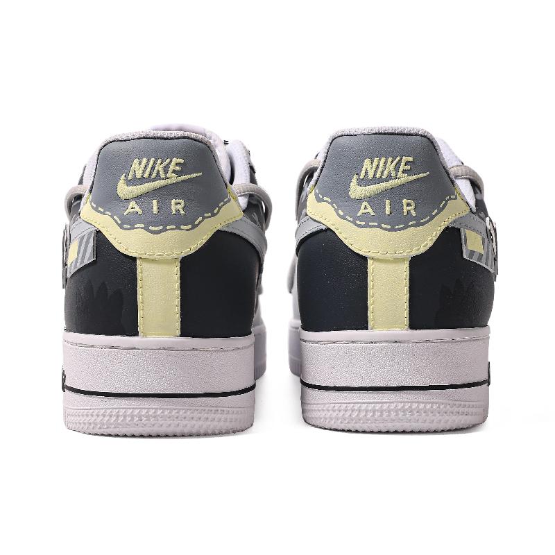 [Custom Men's black radio] Male  Air Force 1 Low Skate shoes