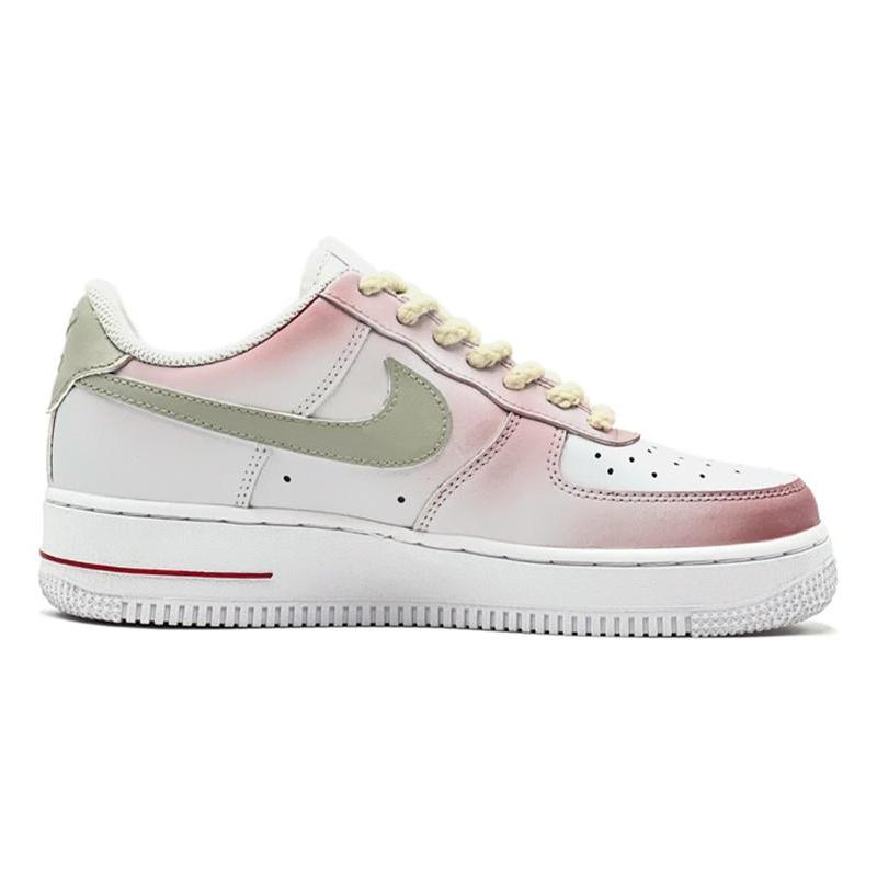 [Custom Quine]  Air Force 1 Skateboarding Shoes Men Low-top White/powder