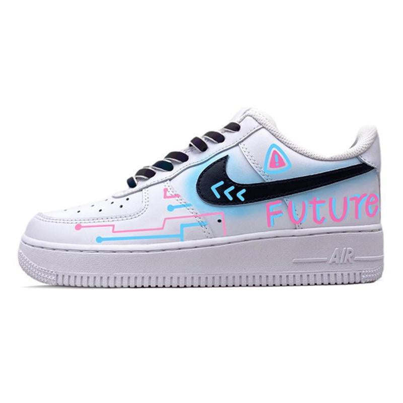 [Custom Men's Cyber Future]  Air Force 1 Skateboarding Shoes Men